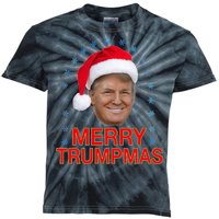 Merry Trumpmas Trump Christmas Kids Tie-Dye T-Shirt