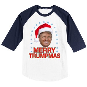 Merry Trumpmas Trump Christmas Baseball Sleeve Shirt