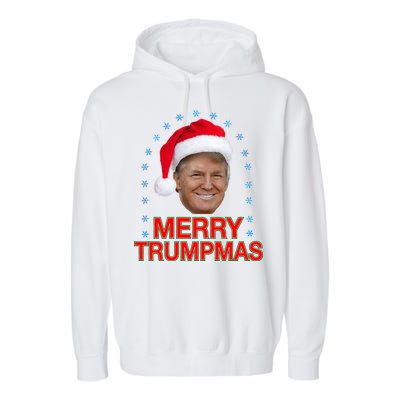 Merry Trumpmas Trump Christmas Garment-Dyed Fleece Hoodie