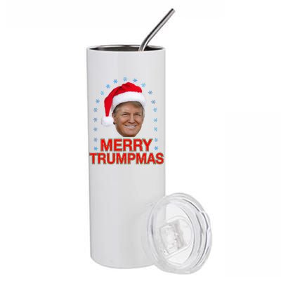 Merry Trumpmas Trump Christmas Stainless Steel Tumbler