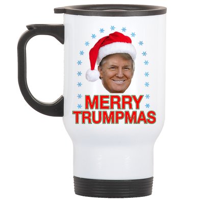 Merry Trumpmas Trump Christmas Stainless Steel Travel Mug