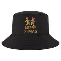 Merry X-Mas Funny Gingerbread Couple Cool Comfort Performance Bucket Hat