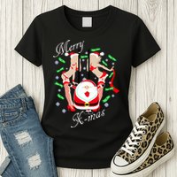 Merry X-Mas Santa's Little Strippers Womens T-Shirt
