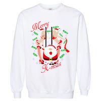 Merry X-Mas Santa's Little Strippers Garment-Dyed Sweatshirt