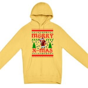 Merry X-Mas Ugly Christmas Sweater Premium Pullover Hoodie