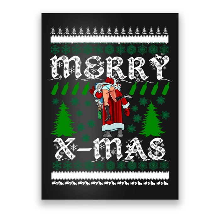 Merry X-Mas Ugly Christmas Sweater Poster