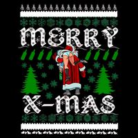 Merry X-Mas Ugly Christmas Sweater Poster