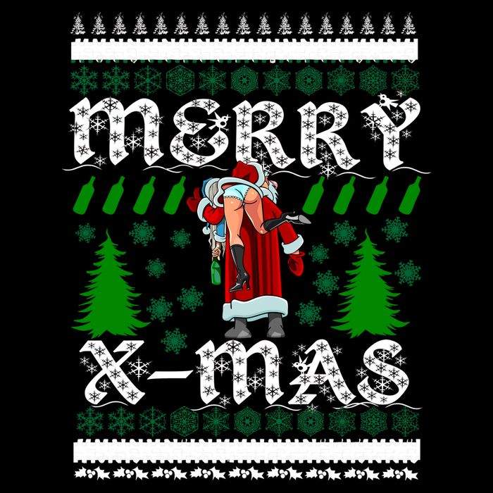 Merry X-Mas Ugly Christmas Sweater Poster