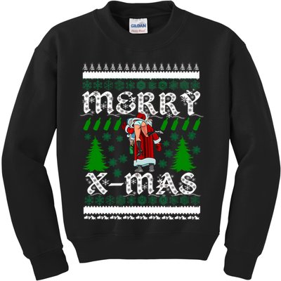 Merry X-Mas Ugly Christmas Sweater Kids Sweatshirt
