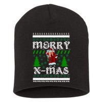 Merry X-Mas Ugly Christmas Sweater Short Acrylic Beanie