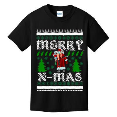 Merry X-Mas Ugly Christmas Sweater Kids T-Shirt