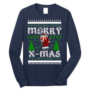 Merry X-Mas Ugly Christmas Sweater Long Sleeve Shirt