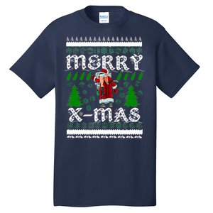 Merry X-Mas Ugly Christmas Sweater Tall T-Shirt