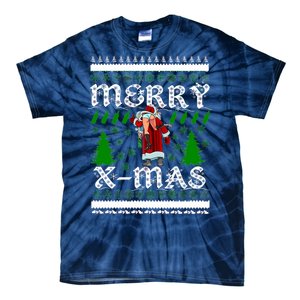 Merry X-Mas Ugly Christmas Sweater Tie-Dye T-Shirt