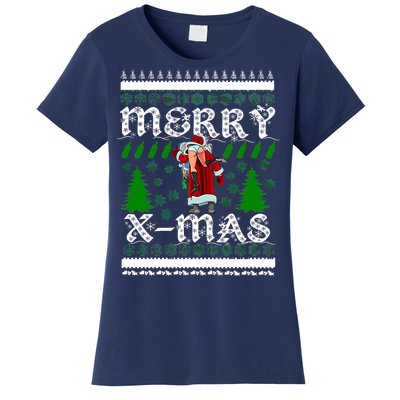 Merry X-Mas Ugly Christmas Sweater Women's T-Shirt