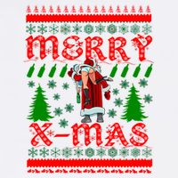 Merry X-Mas Ugly Christmas Sweater Garment-Dyed Sweatshirt