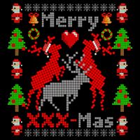 Merry XXXX-Mas Ugly Christmas Sweater Doggie Tank
