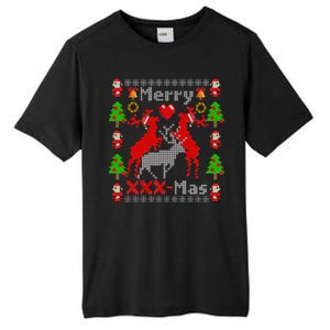 Merry XXXX-Mas Ugly Christmas Sweater Tall Fusion ChromaSoft Performance T-Shirt