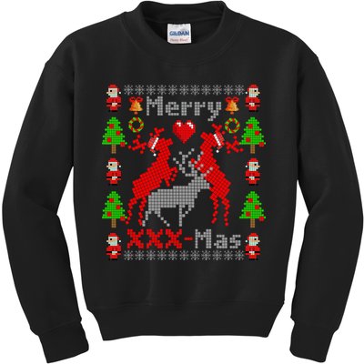 Merry XXXX-Mas Ugly Christmas Sweater Kids Sweatshirt