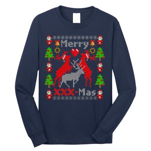 Merry XXXX-Mas Ugly Christmas Sweater Long Sleeve Shirt