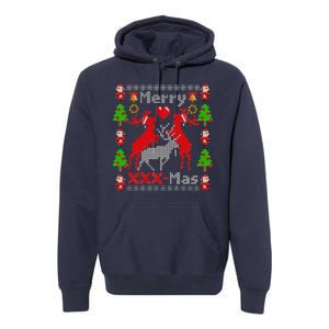 Merry XXXX-Mas Ugly Christmas Sweater Premium Hoodie