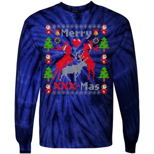 Merry XXXX-Mas Ugly Christmas Sweater Tie-Dye Long Sleeve Shirt