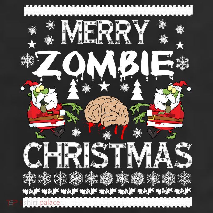 Merry Zombie Ugly Christmas Sweater Cool Comfort Performance Bucket Hat