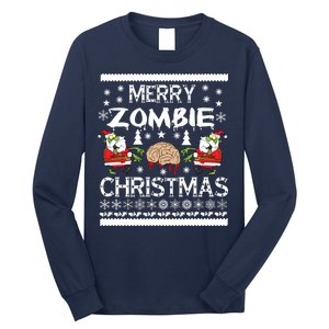 Merry Zombie Ugly Christmas Sweater Long Sleeve Shirt