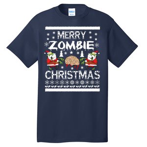 Merry Zombie Ugly Christmas Sweater Tall T-Shirt