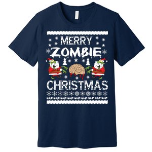 Merry Zombie Ugly Christmas Sweater Premium T-Shirt