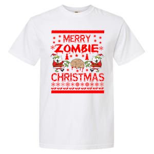 Merry Zombie Ugly Christmas Sweater Garment-Dyed Heavyweight T-Shirt