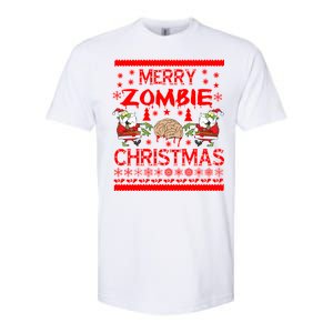 Merry Zombie Ugly Christmas Sweater Softstyle CVC T-Shirt