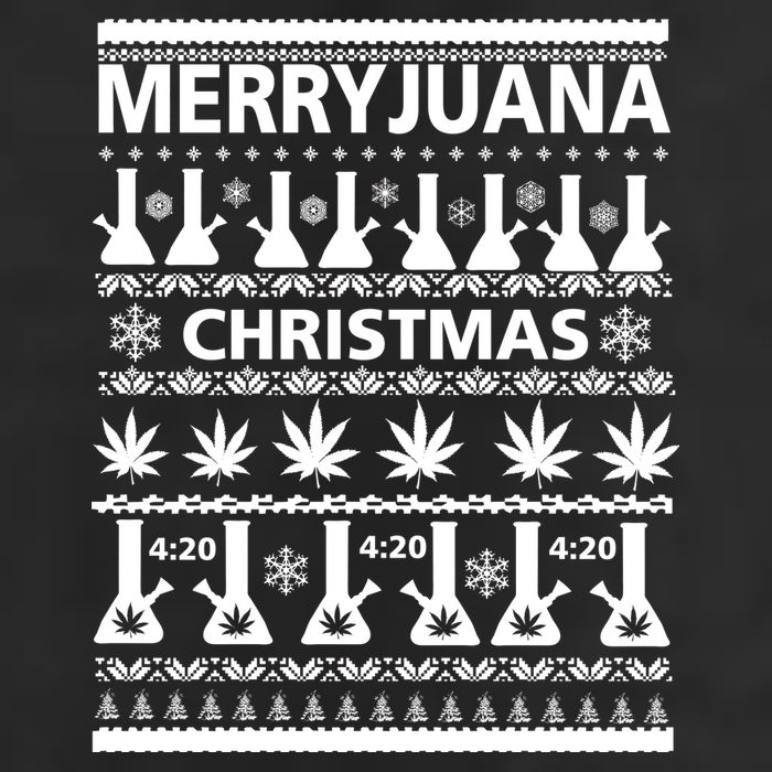 Merryjuana Weed Ugly Christmas Sweater Adult Drive Performance Visor
