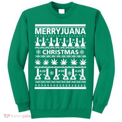 Merryjuana Weed Ugly Christmas Sweater Sweatshirt