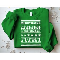 Merryjuana Weed Ugly Christmas Sweater Sweatshirt