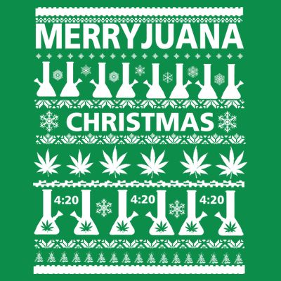 Merryjuana Weed Ugly Christmas Sweater T-Shirt