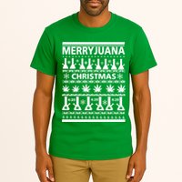 Merryjuana Weed Ugly Christmas Sweater Tall T-Shirt