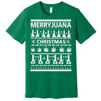 Merryjuana Weed Ugly Christmas Sweater Premium T-Shirt