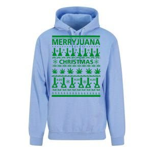 Merryjuana Weed Ugly Christmas Sweater Unisex Surf Hoodie