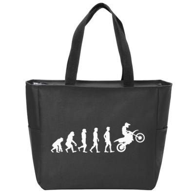 Motocross Evolution Supermoto Supermotard Enduro Wheelie Zip Tote Bag