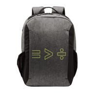 Math Equality Sign, Greater Than Division Sign Vector Backpack