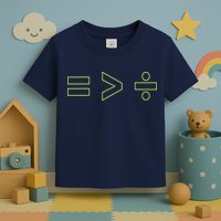 Math Equality Sign, Greater Than Division Sign Toddler T-Shirt