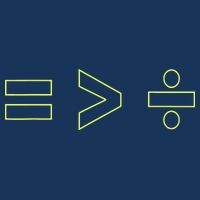 Math Equality Sign, Greater Than Division Sign Crop Top