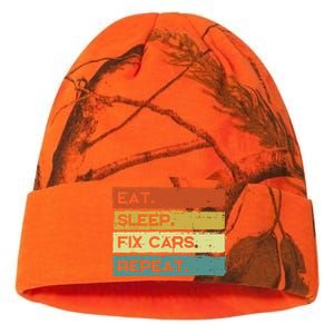 Mechanic Eat Sleep Fix Cars Repeat Funny Kati Licensed 12" Camo Beanie