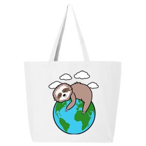 Mother Earth Sloth Pro Environt Cool Earth Day Lover Gift Cool Gift 25L Jumbo Tote