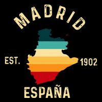 Madrid Espana Spain Est. Souvenir Flag Map Vacation Impact Tech Backpack
