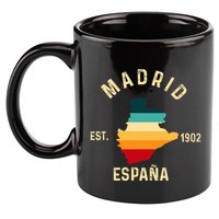 Madrid Espana Spain Est. Souvenir Flag Map Vacation 11oz C Handle Ceramic Mug