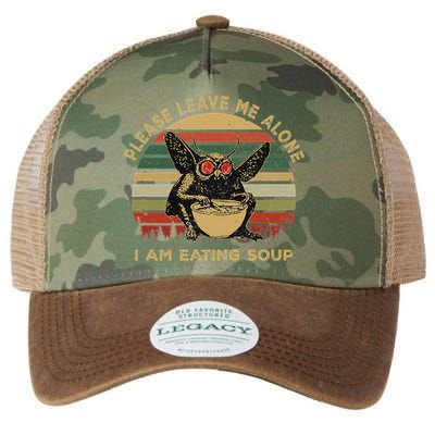 Mothman Eating Soup Please Leave Me Alone I Am Eating Soup Legacy Tie Dye Trucker Hat