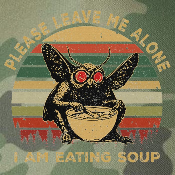 Mothman Eating Soup Please Leave Me Alone I Am Eating Soup Legacy Tie Dye Trucker Hat