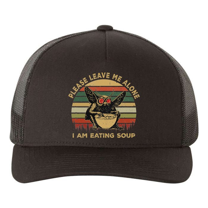 Mothman Eating Soup Please Leave Me Alone I Am Eating Soup Yupoong Adult 5-Panel Trucker Hat